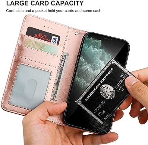 Compatível bocasal com o iPhone 12 e iPhone 12 Pro Wallet Case com suporte para cartão PU CAIL DE CHUPKSTROW SPRAP Strap