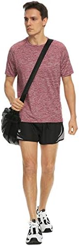 Xelky 4-5 pacote de pacote de pacote masculino de camiseta seca hidratura de umidade atléticos exercícios fitnesswear