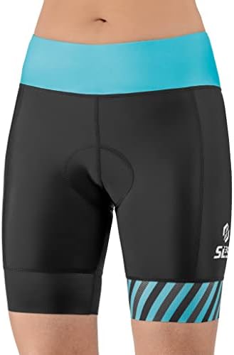 Shorts de triatlo SLS3 para mulheres | Mulheres Triathlon Shorts | Super confortável 6 polegadas | Slim Athletic Fit Womens Tri