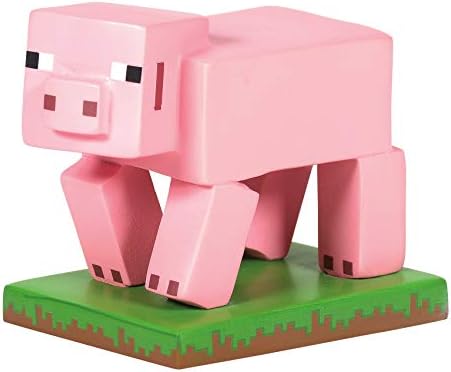 Departamento 56 Minecraft Village Acessórios Feliz de porco, 1,75 polegada, rosa