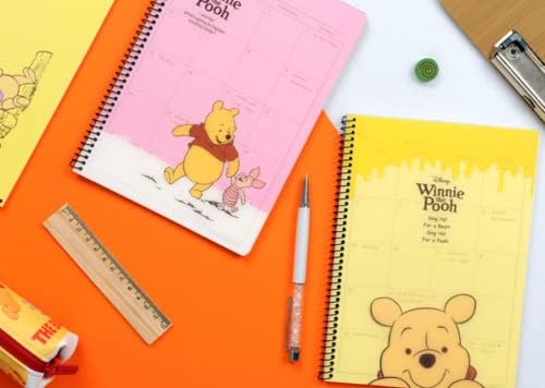Disney Winnie The Pooh Spiral Monthly Planner Notebook Note Pad