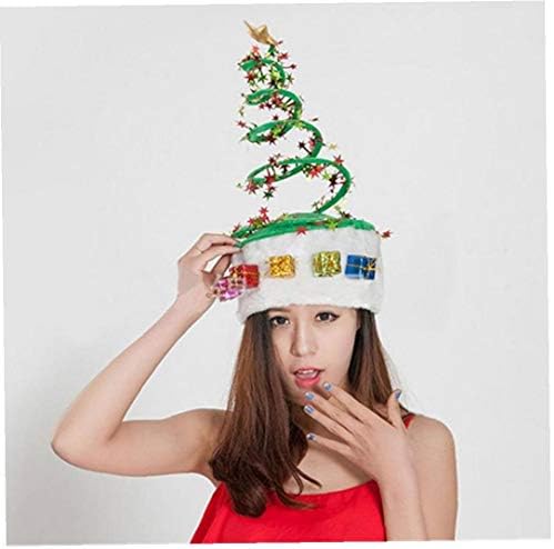 Zonfer 1pc chapéus de Natal de primavera engraçada Feliz Natal chapéus de Papai Noel Spiral Primavera Caps Caps