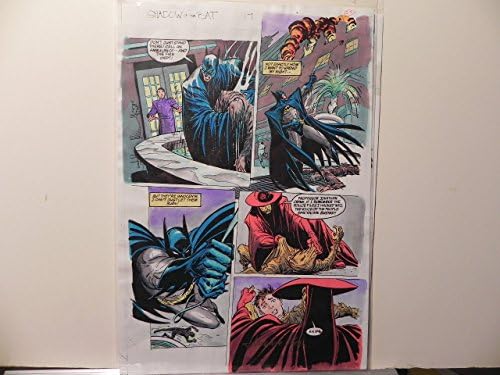 Batman Shadow of the Bat Vol.117 Arte de produção assinada A. Roy w/coa pg.25