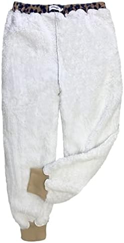 Calças de inverno de tamanho feminino de finzo Sherpa alinhadas calças atléticas de corredores atléticos