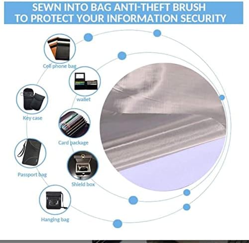 Wzglod Mesh transparente EMF RFID Shielding Fabric, Anti Radiação, Isolamento EMI, Tano Condutor, Wi -Fi e Material de