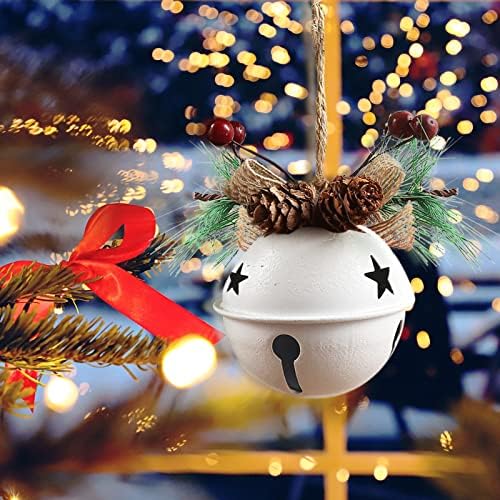 42p0rr Christmas Bell Pingente Metal Bell Ornament Decorações de Natal Pingente