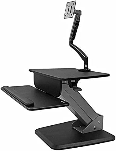 Startech.com Sit-to-Stand Workstation com articulação de movimento completo Braço do monitor-Ajuste de altura de um toque