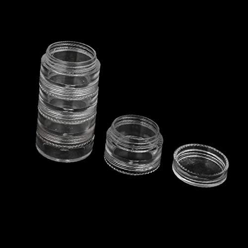 X-dree 5g redonda de 5 camadas de 5 camadas Tampa de parafuso transparente Jar