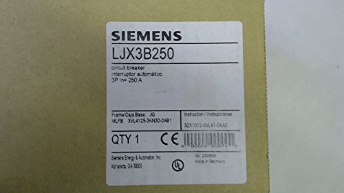 Disjuntor Siemens LJX3B250 3P em 250A Frame JG GB14048.2/50HZ LJX3B250
