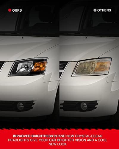 Montagem do farol Torchbeam para 2008-2010 Dodge Grand Caravan Cover Substituição Black Hous House