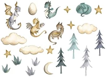 Green Planet 23 peças Dragon Tale Wall Decal