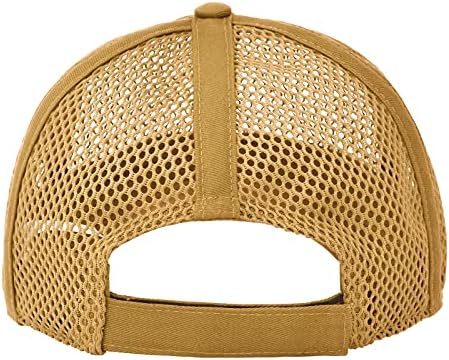 Feicui Men Mesh Mesh Crucker Baseball Cap ajustável de 6 painéis de papel esportivo ao ar livre