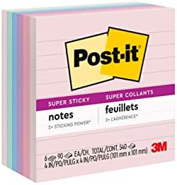 Post-it Super Sticky Recycled Notes, 4x4 pol.