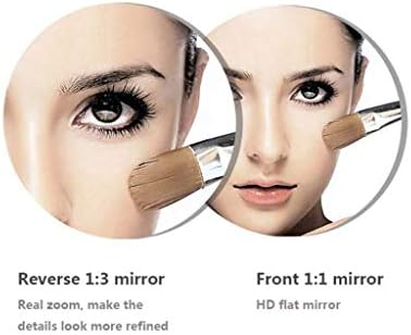 LIANXIAO-7 polegadas 3x Maquiagem de maquiagem espelhada portátil espelho-espelho para mulheres maquiagem diária e cavalheiros