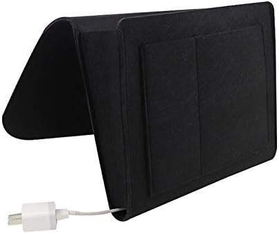 Sofá de bolso de bolso de armazenamento de cabeceira de cabeceira do WSLCN com orifícios para a lista telefônica da revista Black 32 * 22 * ​​10cm