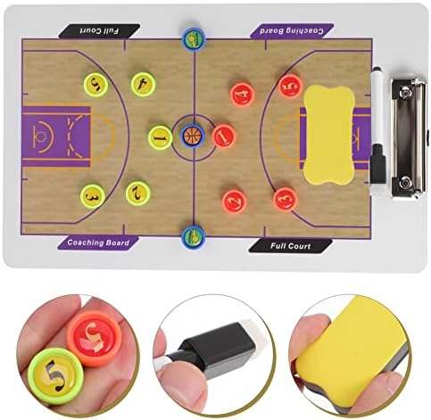 Besportble Basketball Coaching Board Dry Erase Delfboard With Magnetic Chess Cen Pen Basketball Court Writing Pad Pad Arquivo