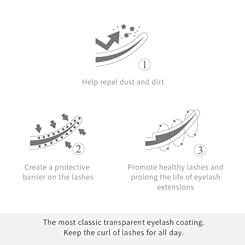 Jovisa Cylelash Extension Coating Mascara Sealant Sealador Classic Transparent Protect of Dirt Dust 10ml