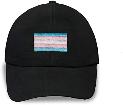 Chapéu de beisebol LGBT bordado orgulho do arco -íris - chapéu de velcro - chapéu de beisebol ajustável para homens e