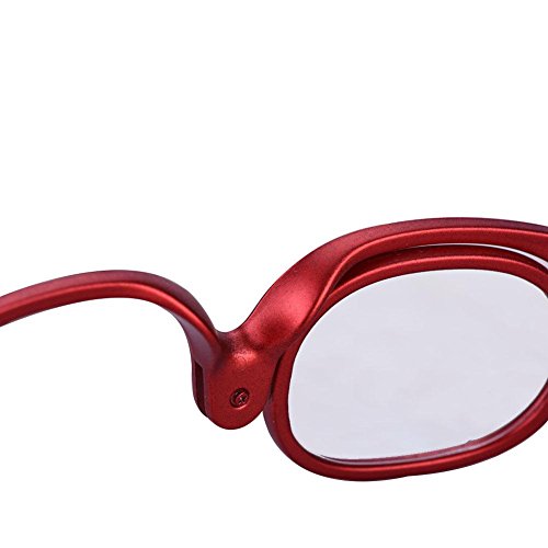 Ampliar os óculos de maquiagem, amplie os óculos de maquiagem dos olhos de lente única de lentes giratórias da ferramenta