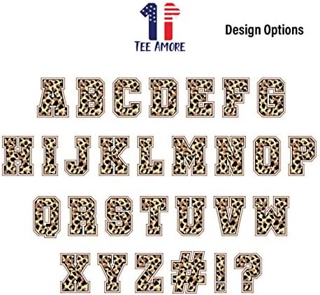 Teeameore Leopard Print Nome Personalizado Camisa com Capital Monogram Letter Women Sweatshirt Presente