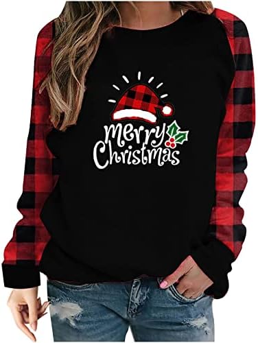 Narhbrg Christmas Tops for feminino