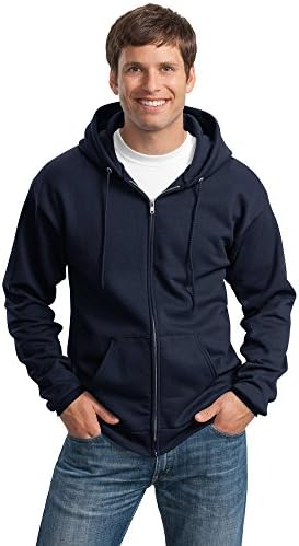 Port & Company Mens de altura Ultimate Full-Zip Hooded Sweetshirt