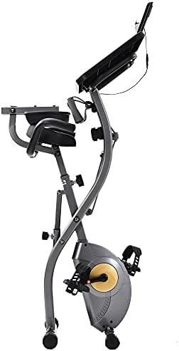 Bicicleta de bicicleta de treino para academia em casa com telas LCD Displays suporta até 330 lbs 8 níveis Resistência magnética