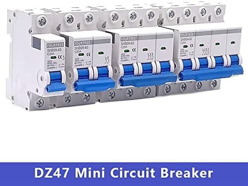 Gande 1pcs 1 2 pólo DIN Rail mini circuito disjuntor doméstico Caixa de distribuição do ar de distribuição do equipamento mecânico Proteção