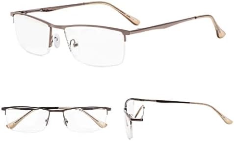 Gud Reading Glasses 8 pares Classic Leitores retangulares leves para homens +2,25