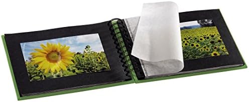 Álbum de fotos em espiral em espiral de Hama, 24 x 17cm, Apple Green, 50 Pages Black, 24 x 17 cm