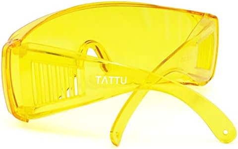 Tattu G1 Fit-over UV Protection Glasses, Anti-Glare, Strain Anti-Eye, Melhoria da Visão Noturna para Dirigir à noite, Amarelo