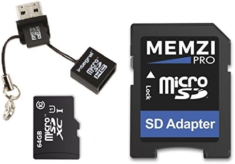 MEMZI PRO 64GB CLASS 10 90MB/S MICRO SDXC CARTÃO COM ADAPTOR SD e MICRO USB LEITOR PARA SAMSUNG GALAXY GRAND Prime Cell Phones