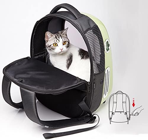 Backpack da transportadora de animais de estimação WSSBK Iluminação de ventilador embutida Bolsa de transporte de viagem ao ar