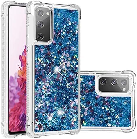 Capa traseira Glitter Case Compatível com Samsung Galaxy S20 Lite/S20 FE 4G 5G/S20 Caso da edição de ventilador compatível com mulheres