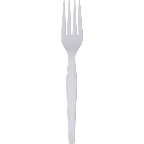 Dixie 7.13 Fork de plástico de poliestireno pesado por GP Pro, White, FH207CT, contagem de 1.000