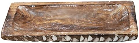 Tigela de massa de madeira de madeira feita à mão Tigela de madeira para sala de jantar mesa de jantar Decoração de cozinha caseira por Markint