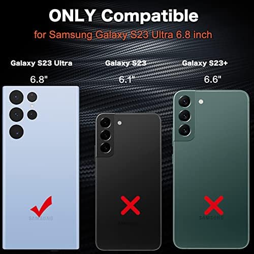 NALLOT PARA SAMSUNG Galaxy S23 Caso Ultra, [Proteção da estrutura de 2 camadas] [Caixa de telefone de proteção à prova de choque