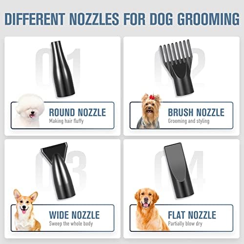 secador de cães de evédon para limpeza, secador de limpeza profissional de alta velocidade, secador de cabelo de cachorro com aquecedor,