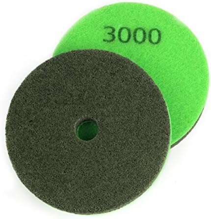 Almofadas de polimento de fibra de esponja de 4 polegadas 1000 rodas de buffing de grão para pedra de granito de mármore