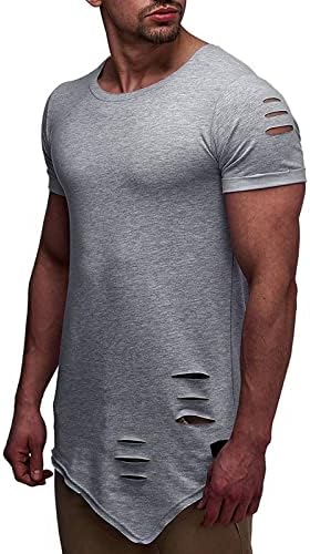 Men Muscle T-shirt plissado Raglan manga de panorama academia camiseta de manga curta camisa de treino de moda