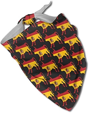 Bull with spain spang cão bandana colares triângulo pescoço bibs lenços de estimação