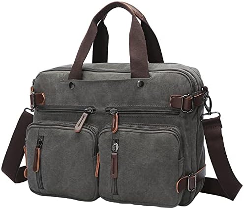 Iblue conversível Backpack Messenger Bag Bolsa Bolsa de Laptop de Laptop 15 polegadas para Men/Women Business Branhora #A1039