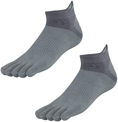 Meias Uneedvog de pé para homens mulheres 5 dedos tornozelos atléticos meias respiráveis ​​sem meias de show
